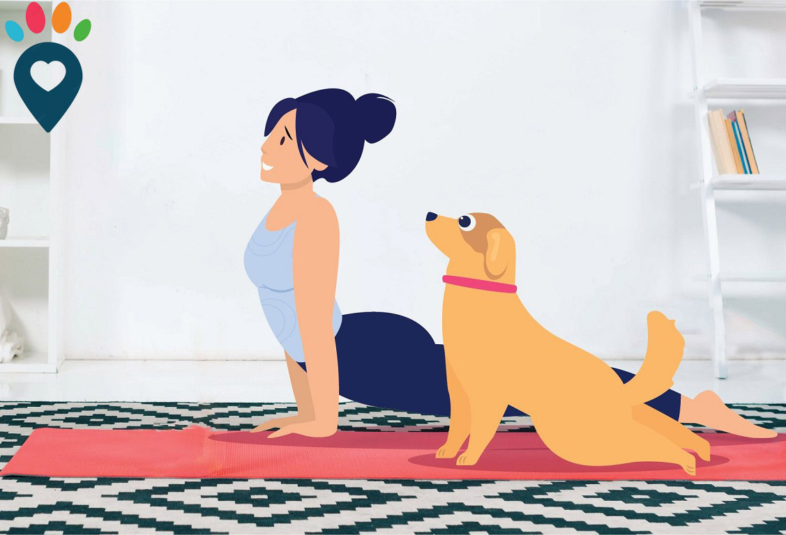 Dog dental care illustration