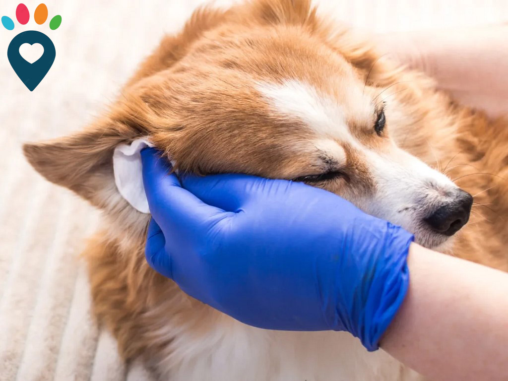 Dog dental care illustration